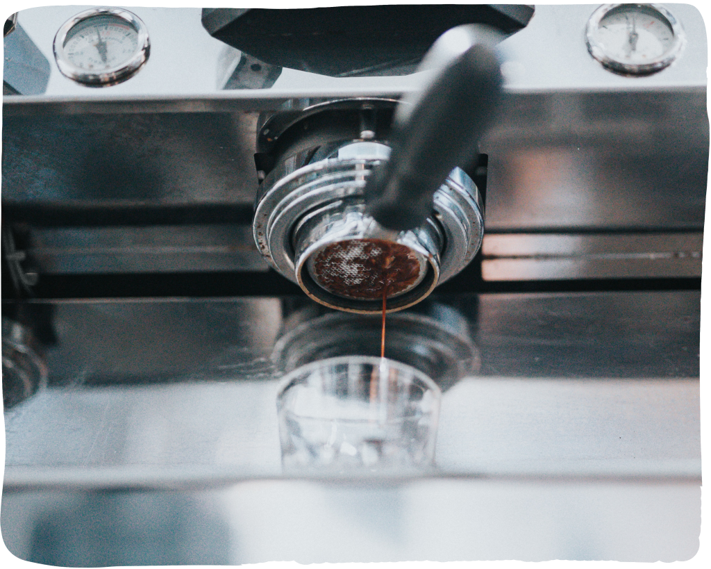 Espressomaschine mit Siebträger